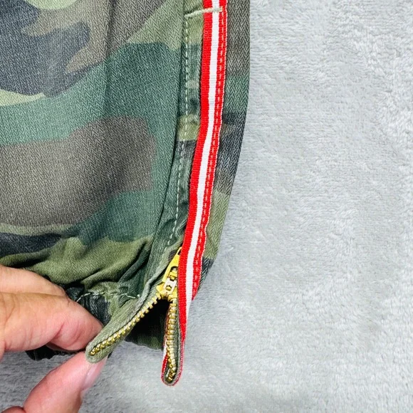 Sundry Camouflage Joggers with Red Stripe - Picture 6 of 15